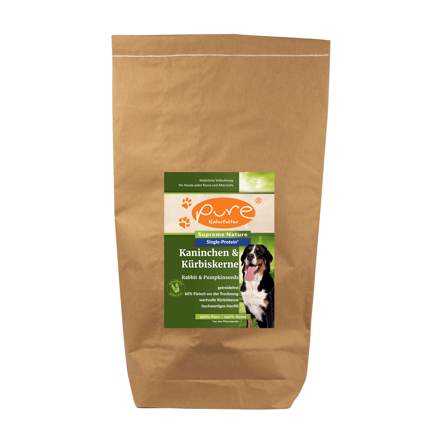 Pure Naturfutter Supreme Kaninchen & Kürbiskerne hund