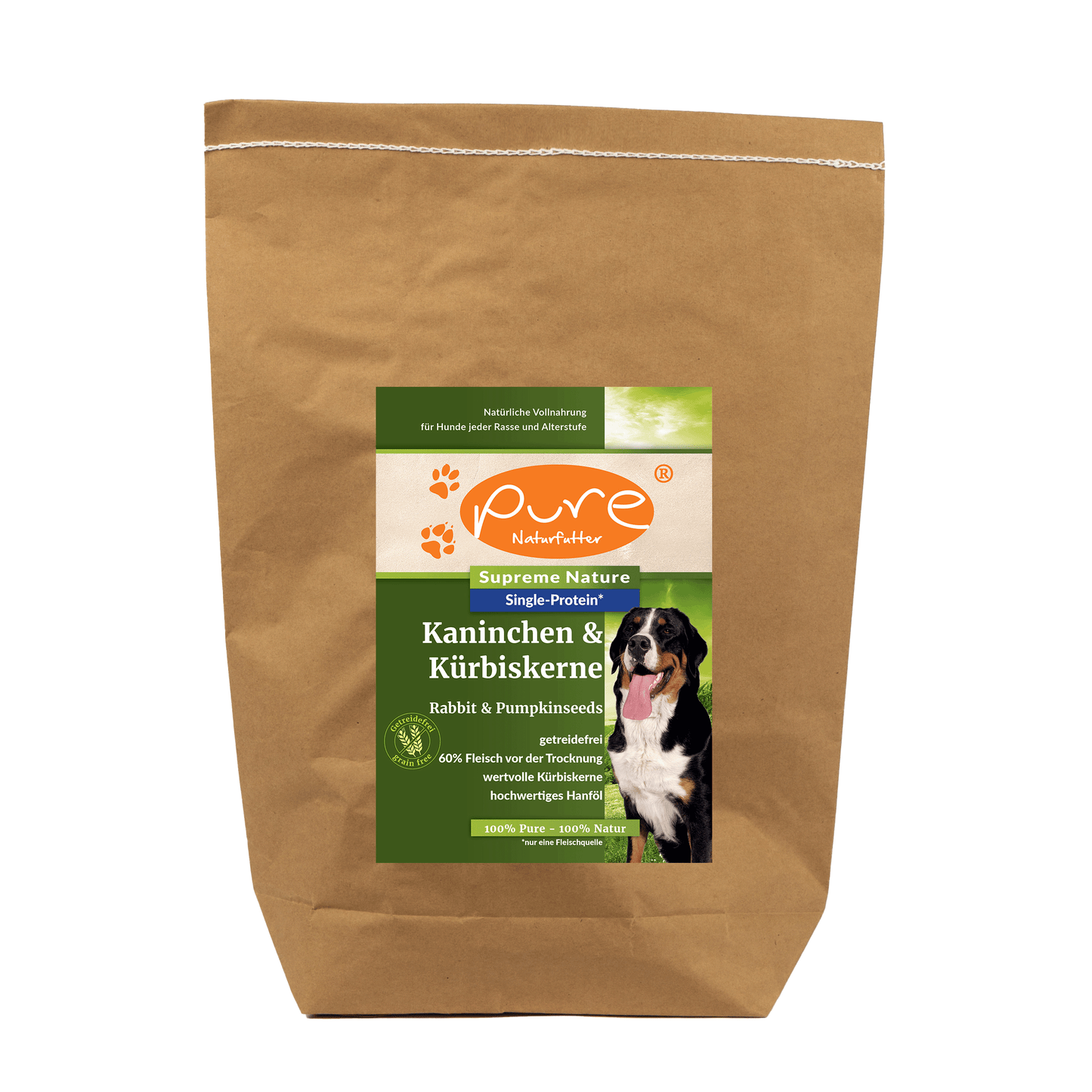 Pure Naturfutter Supreme Kaninchen & Kürbiskerne hund